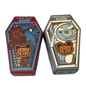 DEDDY BEARS TWO-FUR FROSTBITE Series 2 Plush Bears in Coffin